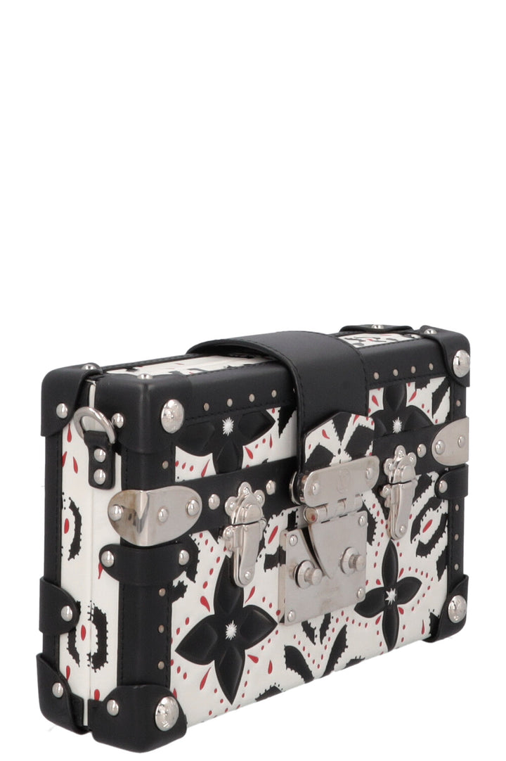 LOUIS VUITTON Petite Malle Trunk Bandoulière Noir et Blanc