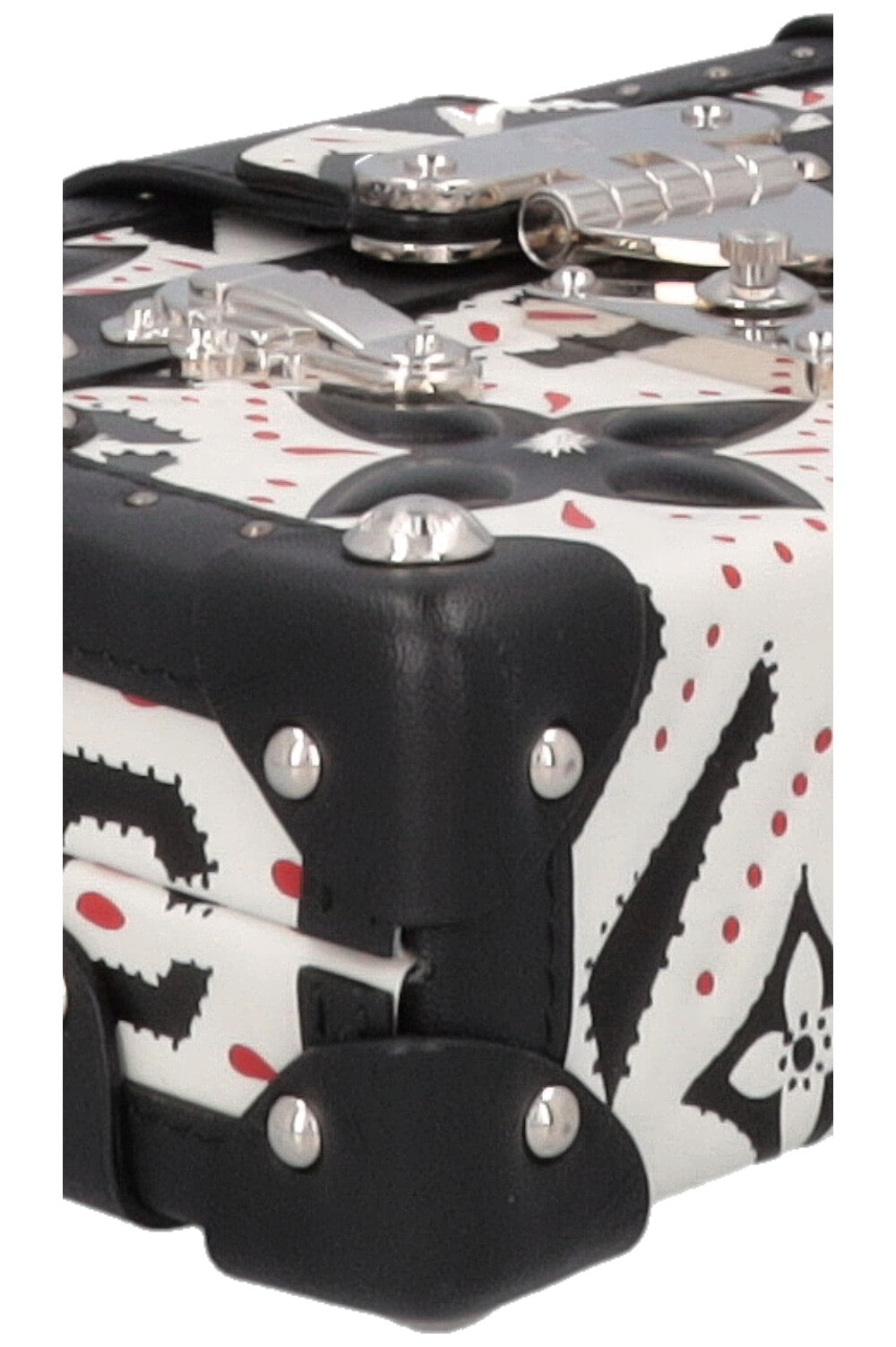 LOUIS VUITTON Petite Malle Trunk Bandoulière Noir et Blanc