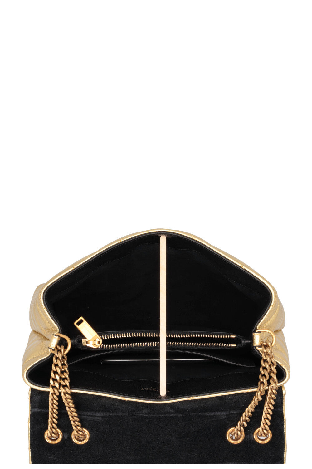 SAINT LAURENT Petit sac bandoulière Loulou Or