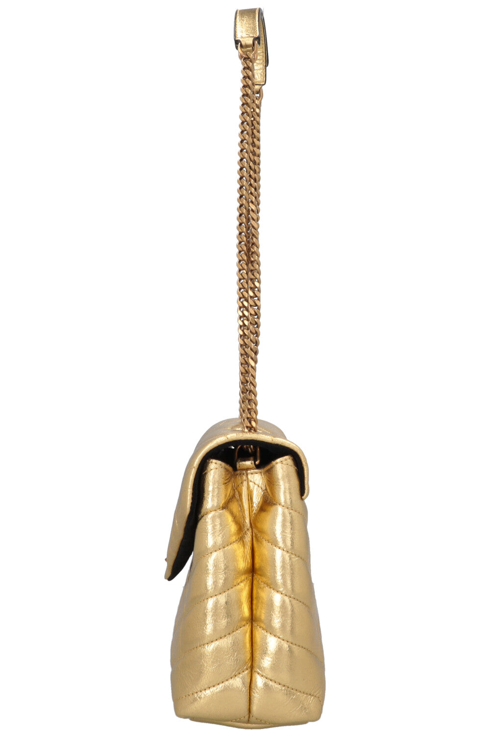 SAINT LAURENT Petit sac bandoulière Loulou Or