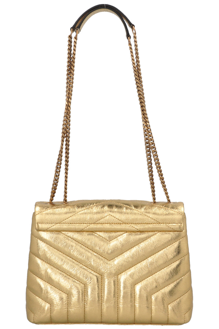 SAINT LAURENT Petit sac bandoulière Loulou Or