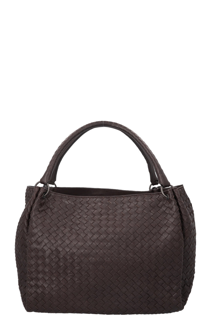 BOTTEGA VENETA Intrecciato Shoulder Bag Brown