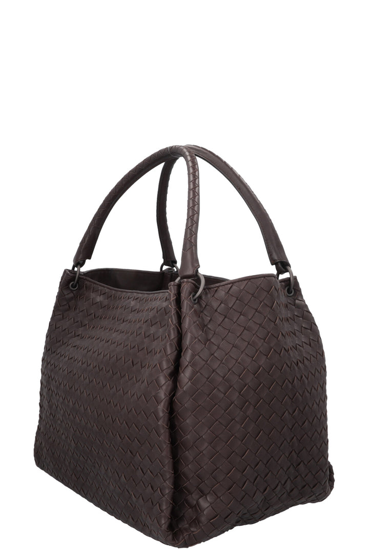 BOTTEGA VENETA Intrecciato Shoulder Bag Brown
