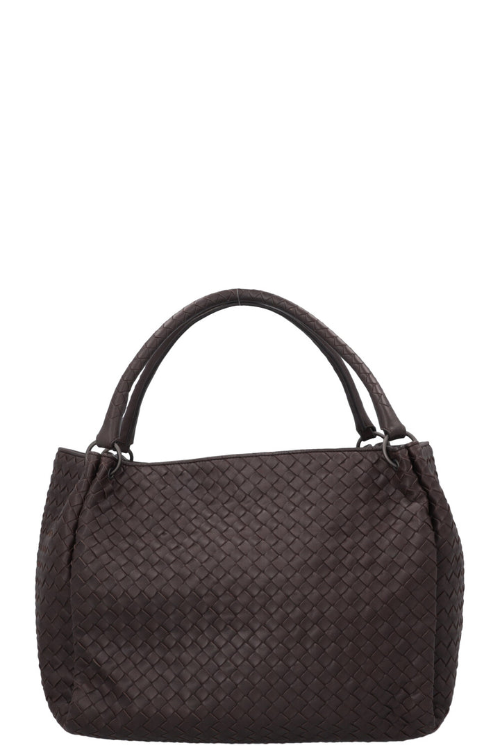 BOTTEGA VENETA Intrecciato Shoulder Bag Brown