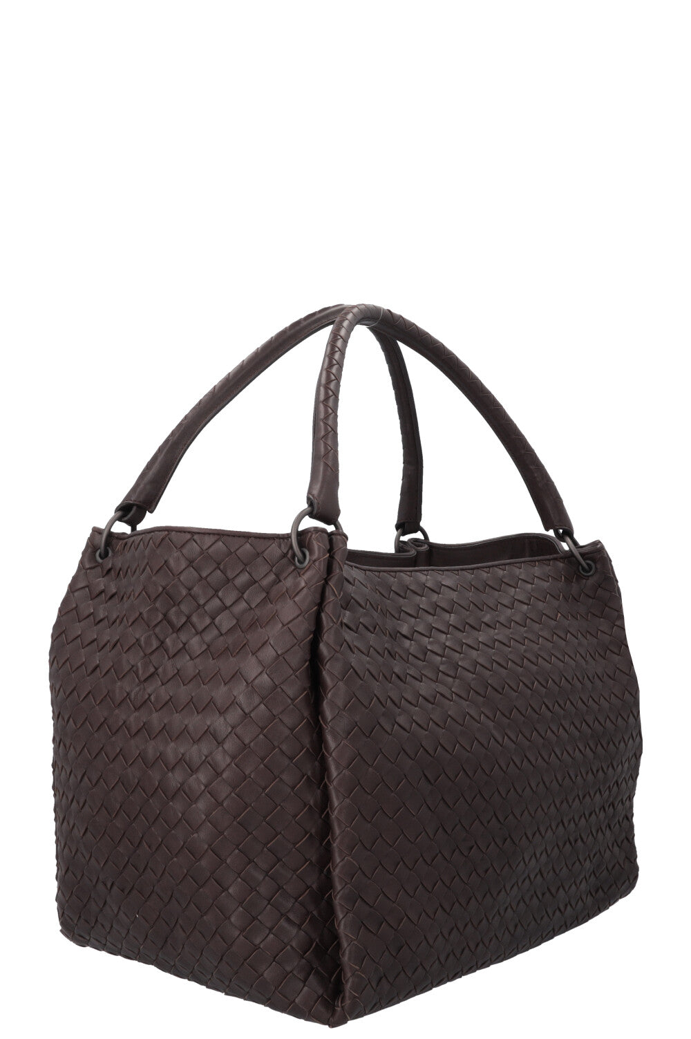 BOTTEGA VENETA Intrecciato Shoulder Bag Brown