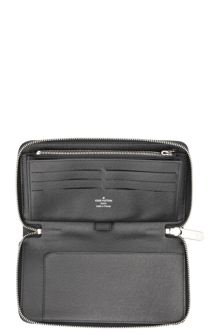 Portefeuille long zippé LOUIS VUITTON Noir Epi