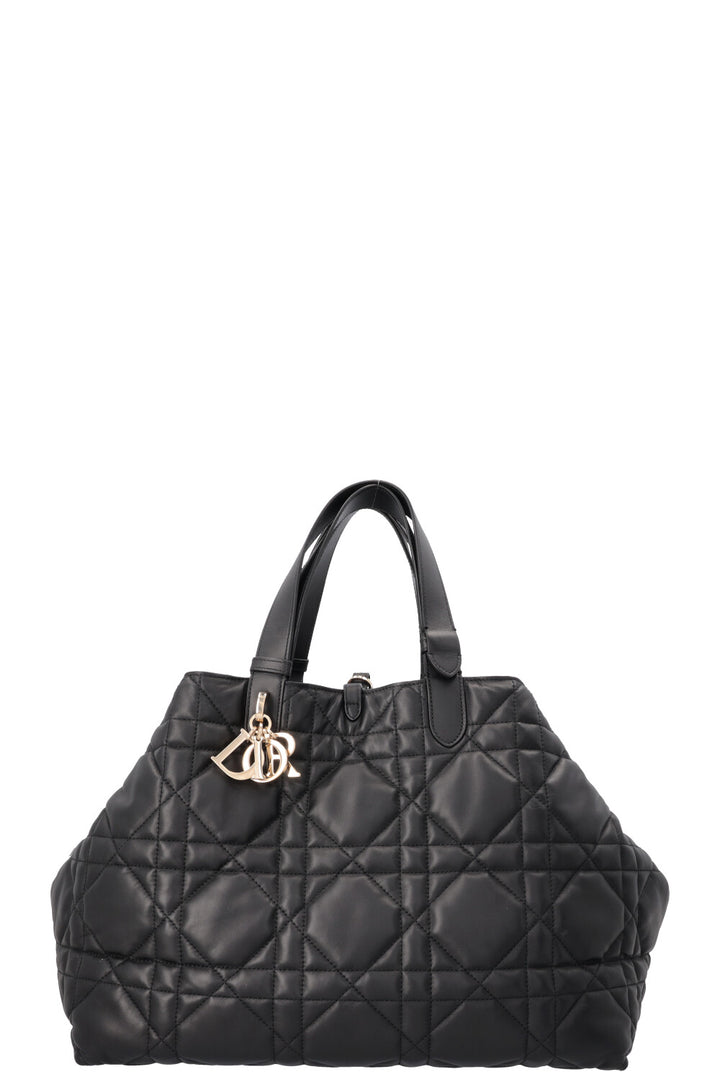 CHRISTIAN DIOR Toujours Bag Large Macrocannage Black