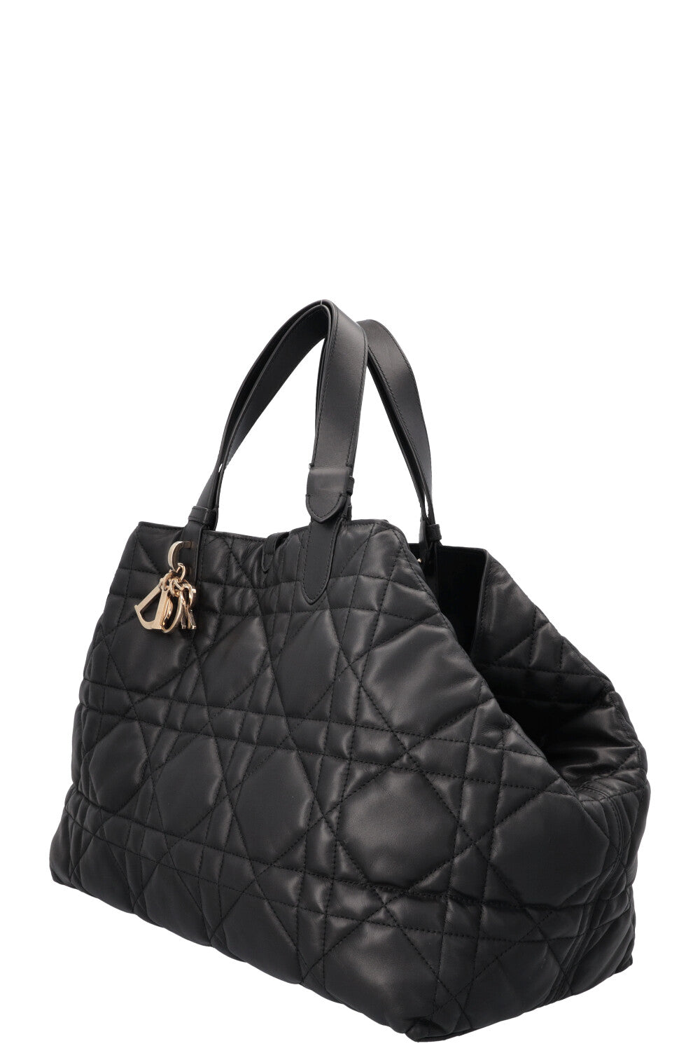 CHRISTIAN DIOR Toujours Bag Large Macrocannage Black