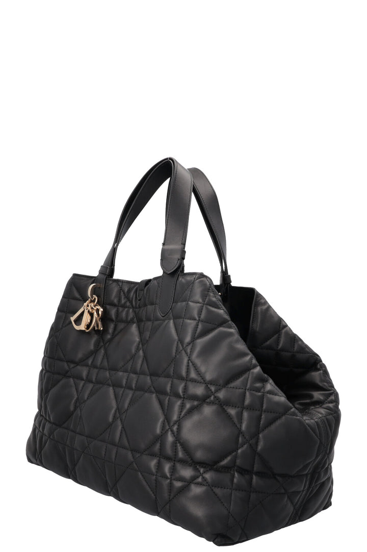 CHRISTIAN DIOR Toujours Bag Large Macrocannage Black