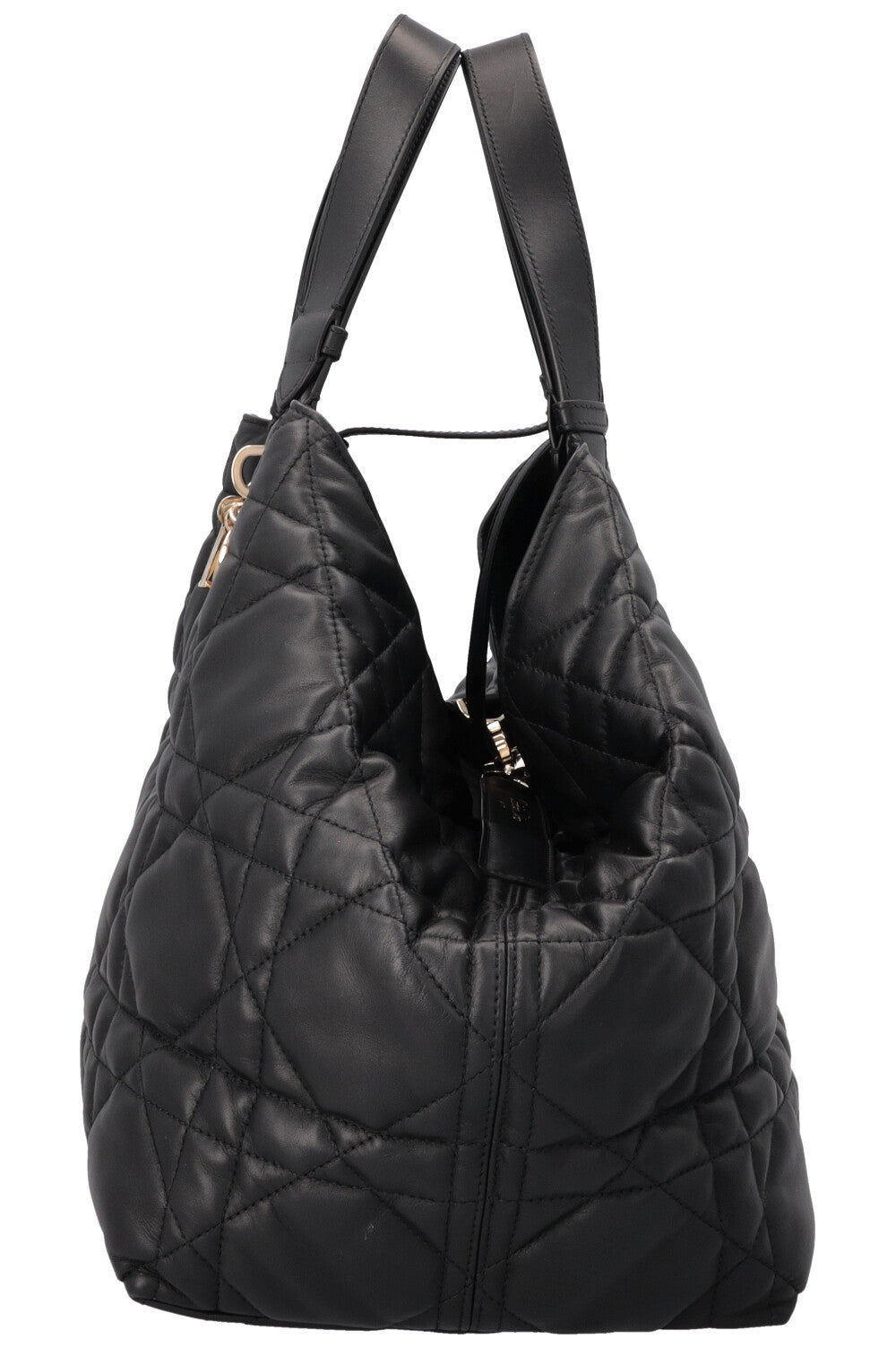 CHRISTIAN DIOR Toujours Bag Large Macrocannage Black