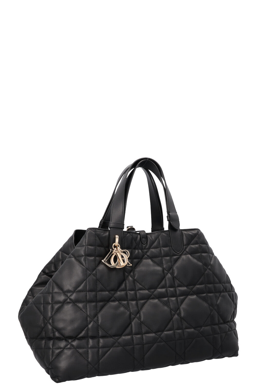 CHRISTIAN DIOR Toujours Bag Large Macrocannage Black