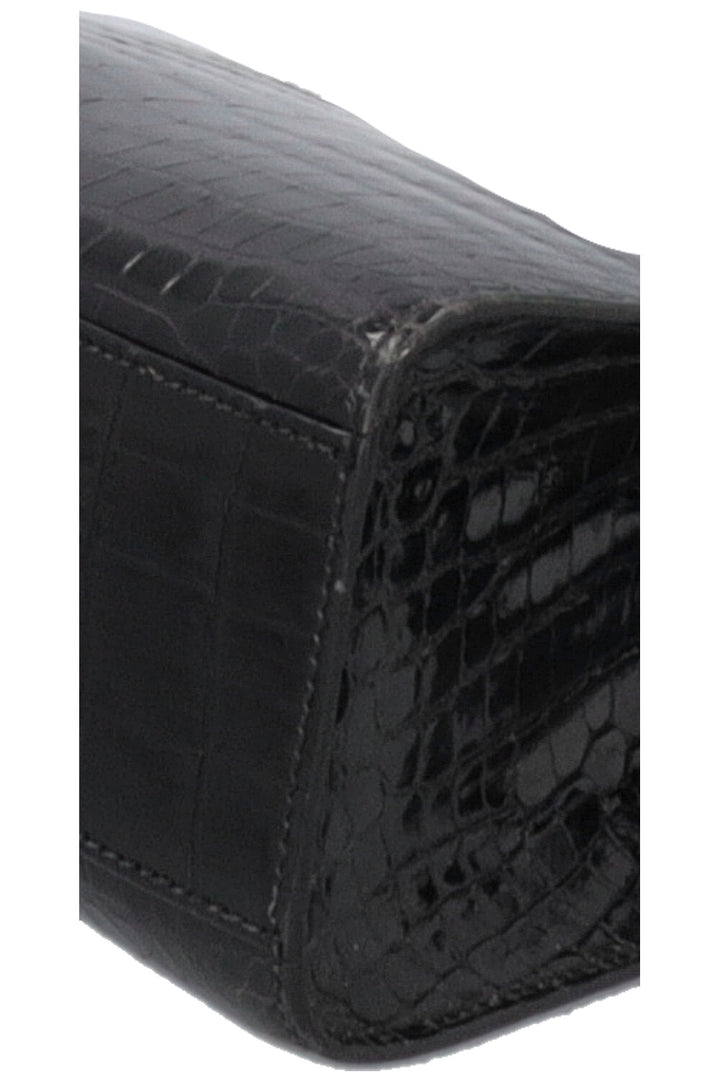 HERMÈS Kelly Sport PM Alligator Mississippiensis Noir Gold