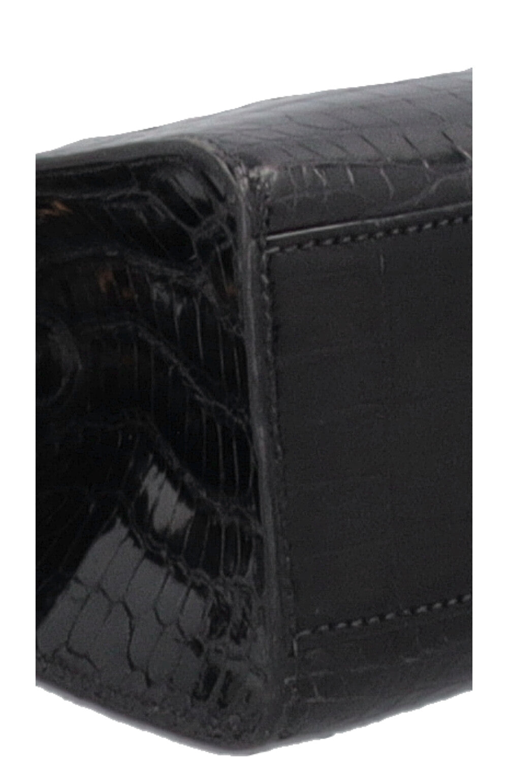 HERMÈS Kelly Sport PM Alligator Mississippiensis Noir Gold