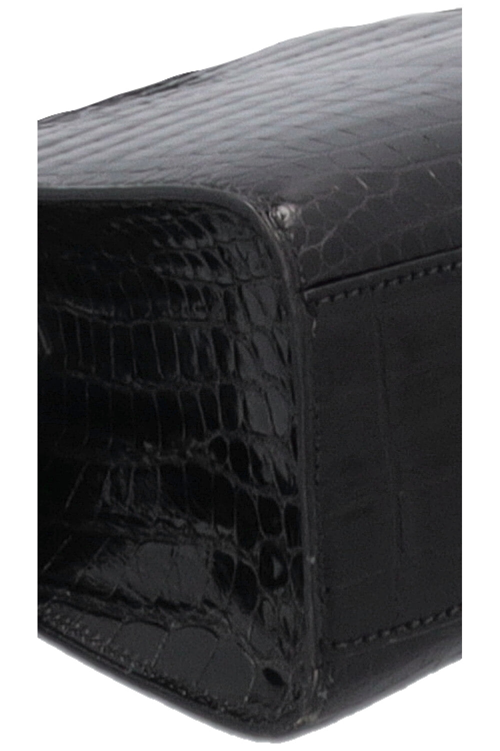 HERMÈS Kelly Sport PM Alligator Mississippiensis Noir Gold