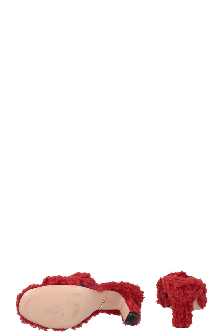 Mules Teddy GG rouges GUCCI x ADIDAS