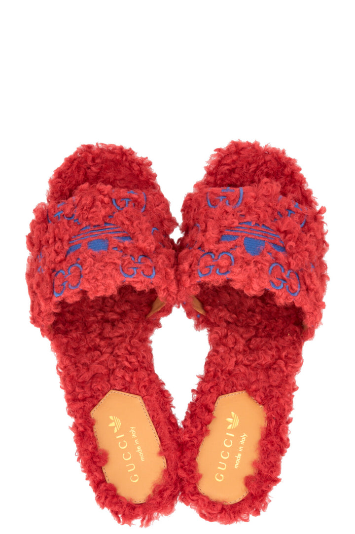 Mules Teddy GG rouges GUCCI x ADIDAS