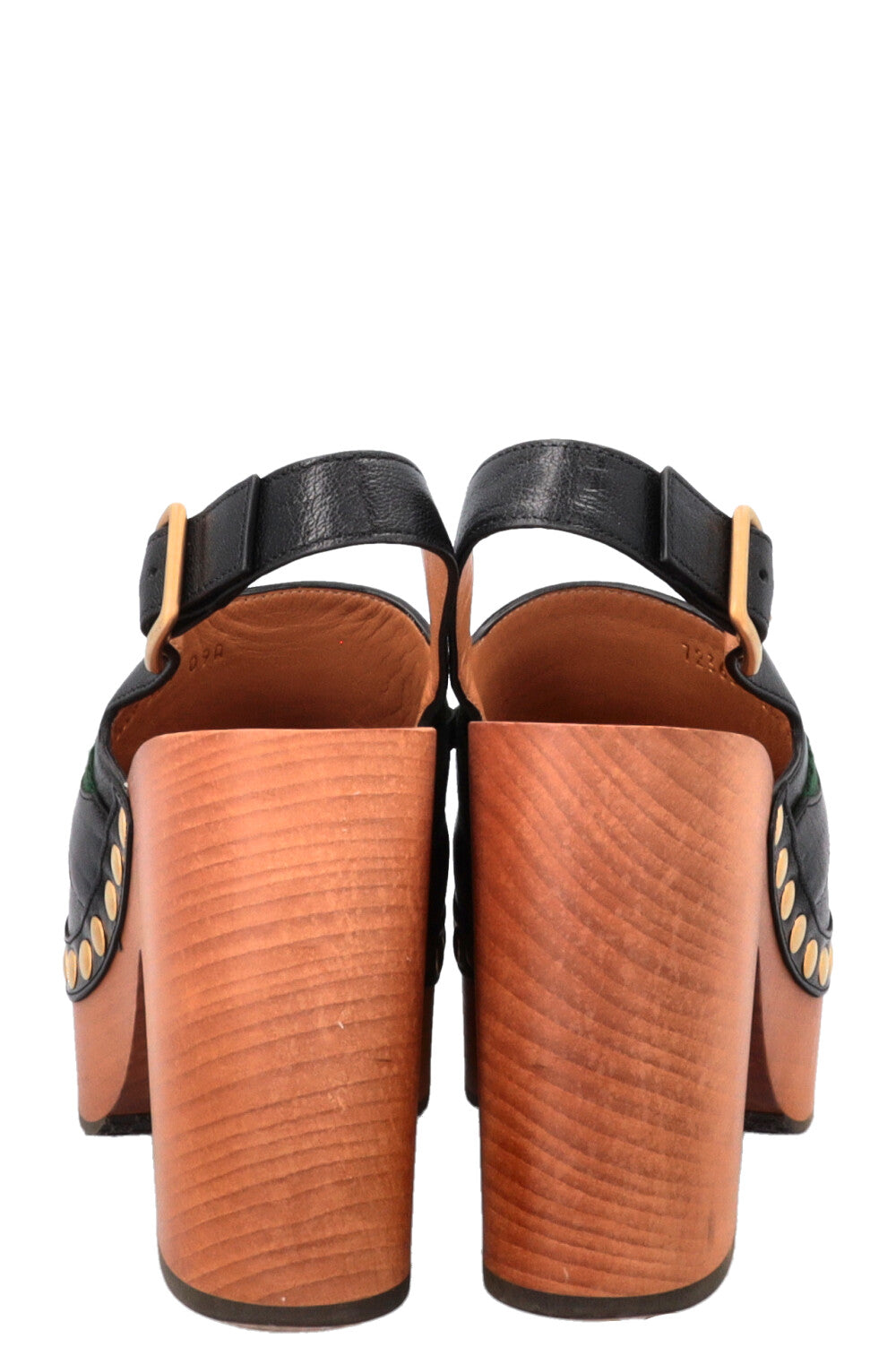 Sabots à plateforme GUCCI Horsebit en cuir noir