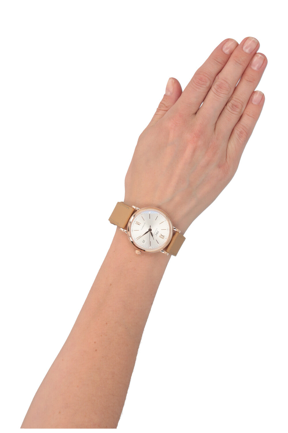 Montre IWC Portofino Automatique 37 en or rose 18 carats et diamants