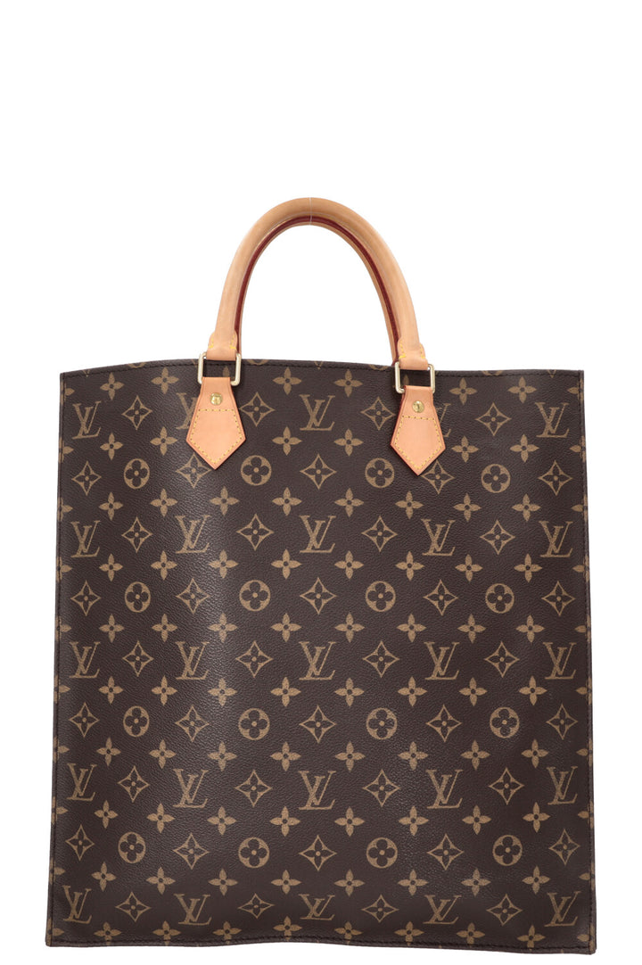 LOUIS VUITTON Sac Plat Tote Bag MNG Canvas
