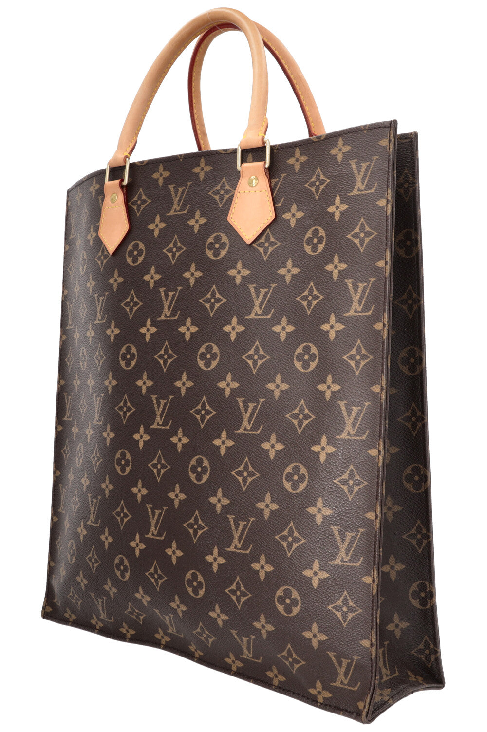 LOUIS VUITTON Sac Plat Tote Bag MNG Canvas