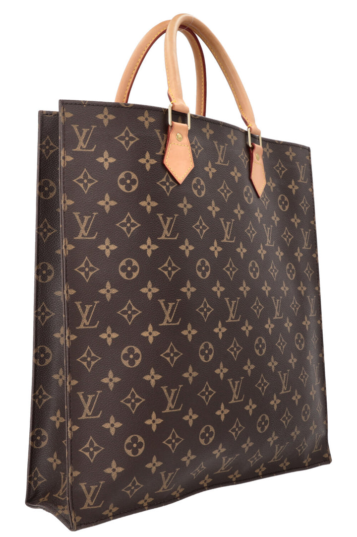 LOUIS VUITTON Sac Plat Tote Bag MNG Canvas