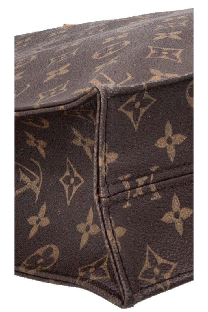 LOUIS VUITTON Sac Plat Tote Bag MNG Canvas