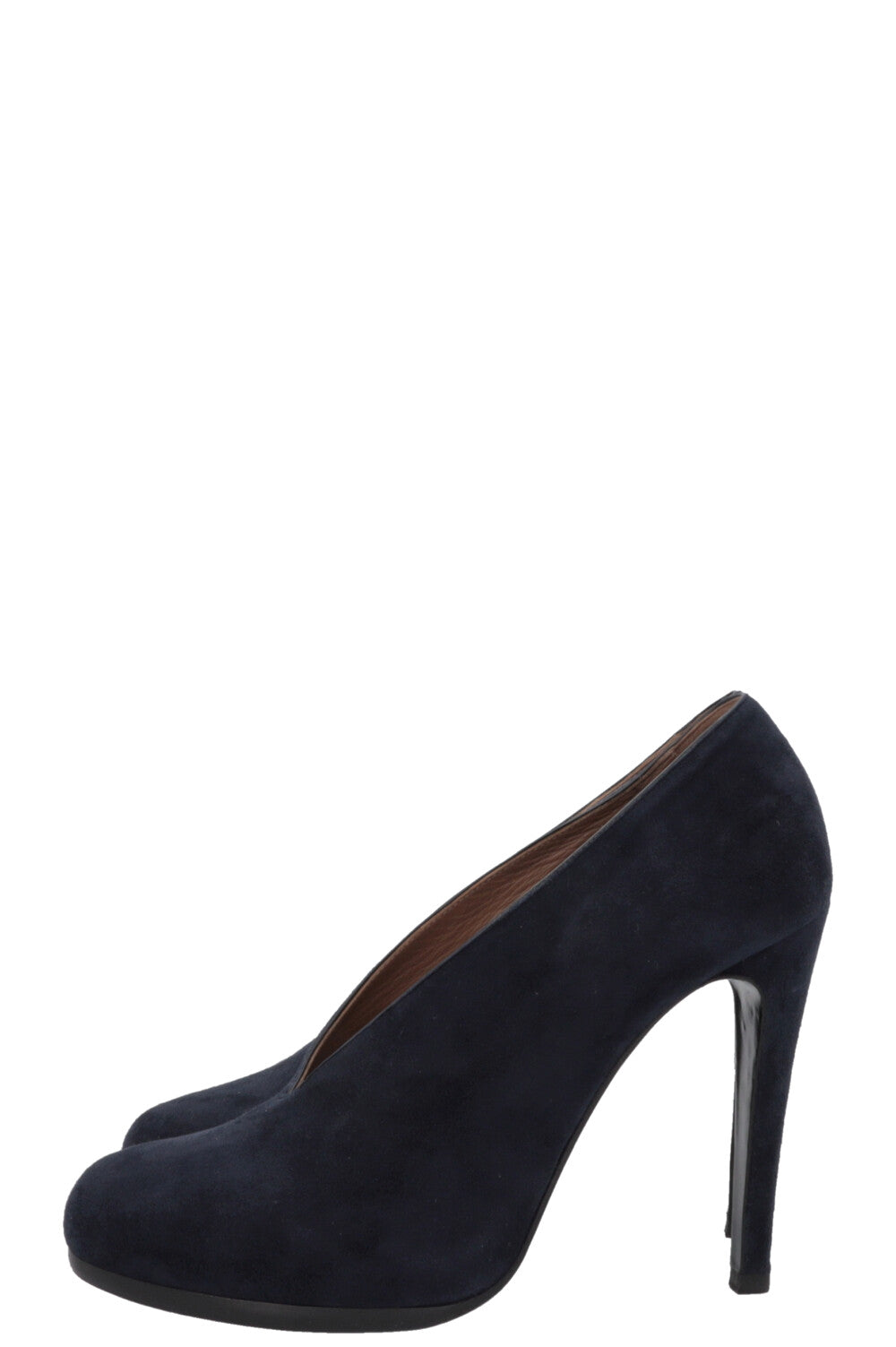 HERMÈS Florida Pumps Suede Navy