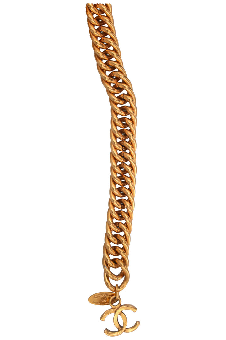 CHANEL Lion Head Sun Chain Belt Gold