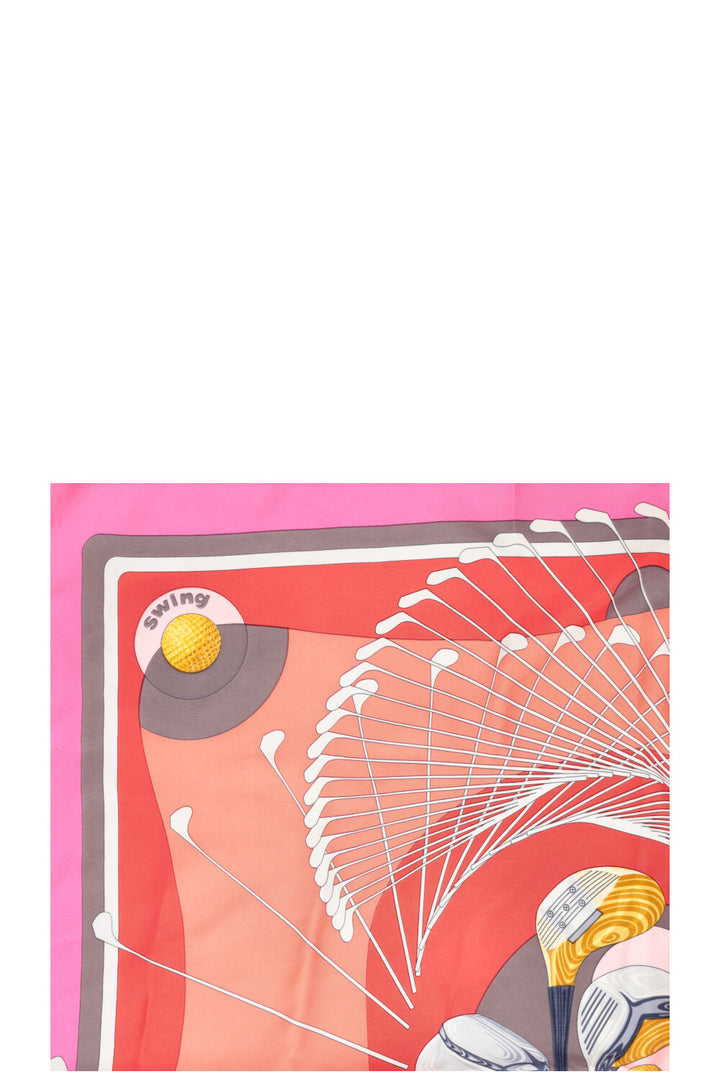 HERMÈS Swing Carré 90 Rose