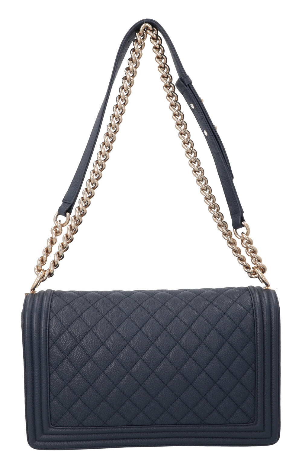CHANEL Large Boy Bag Caviar Navy