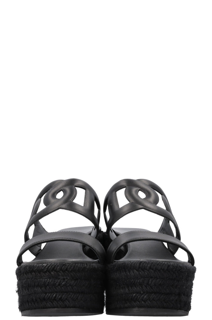 HERMÈS Ithea 30 Wedges Black