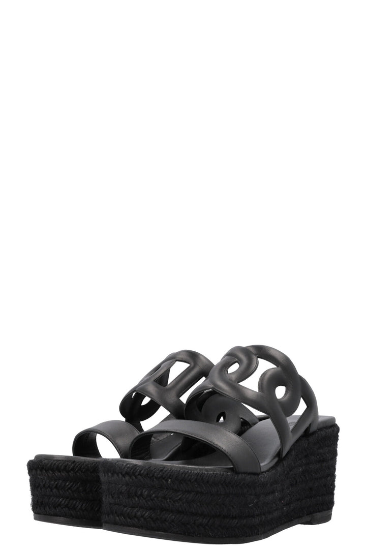 HERMÈS Ithea 30 Wedges Black