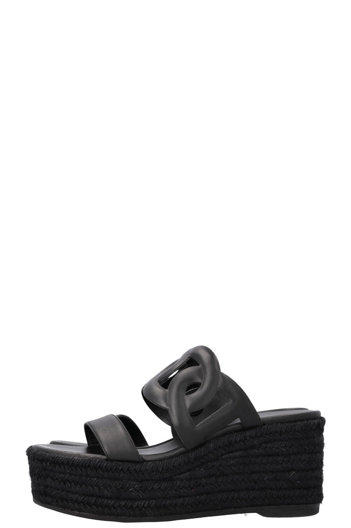HERMÈS Ithea 30 Wedges Black
