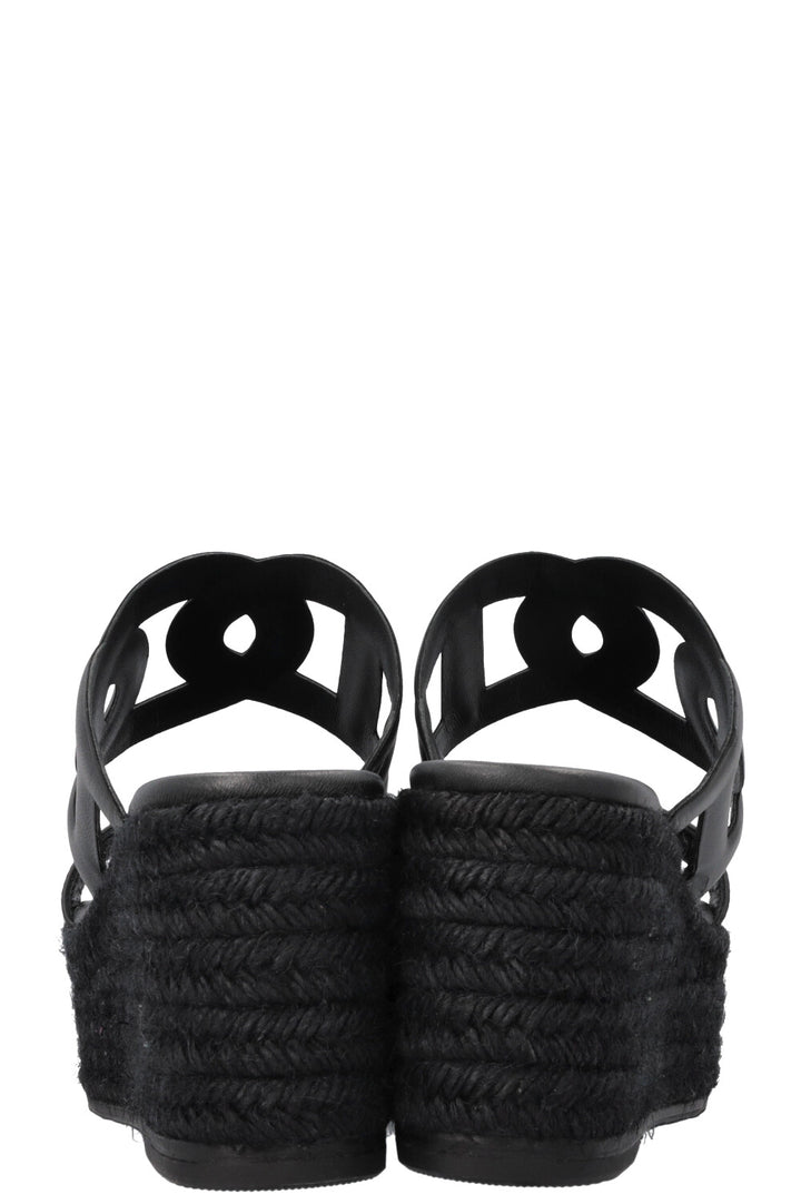 HERMÈS Ithea 30 Wedges Black