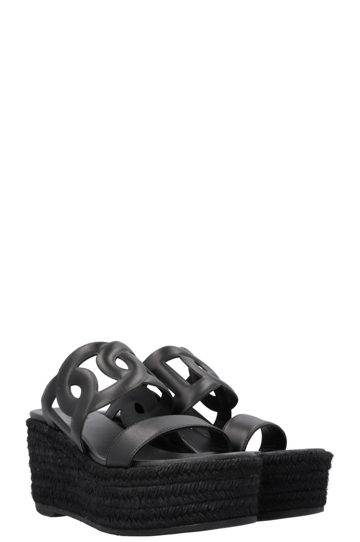 HERMÈS Ithea 30 Wedges Black