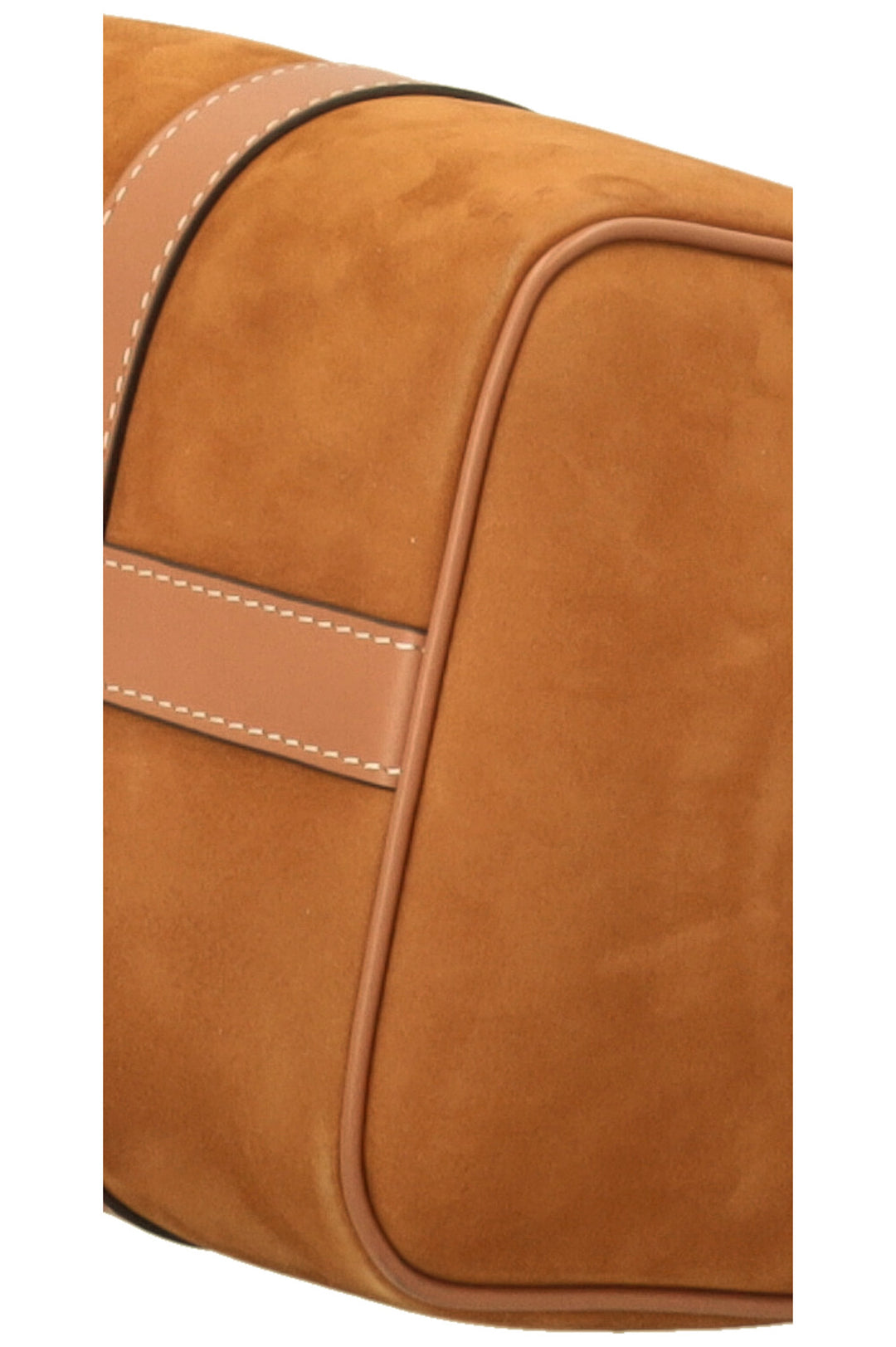 CELINE Boston Bag Suede Cognac