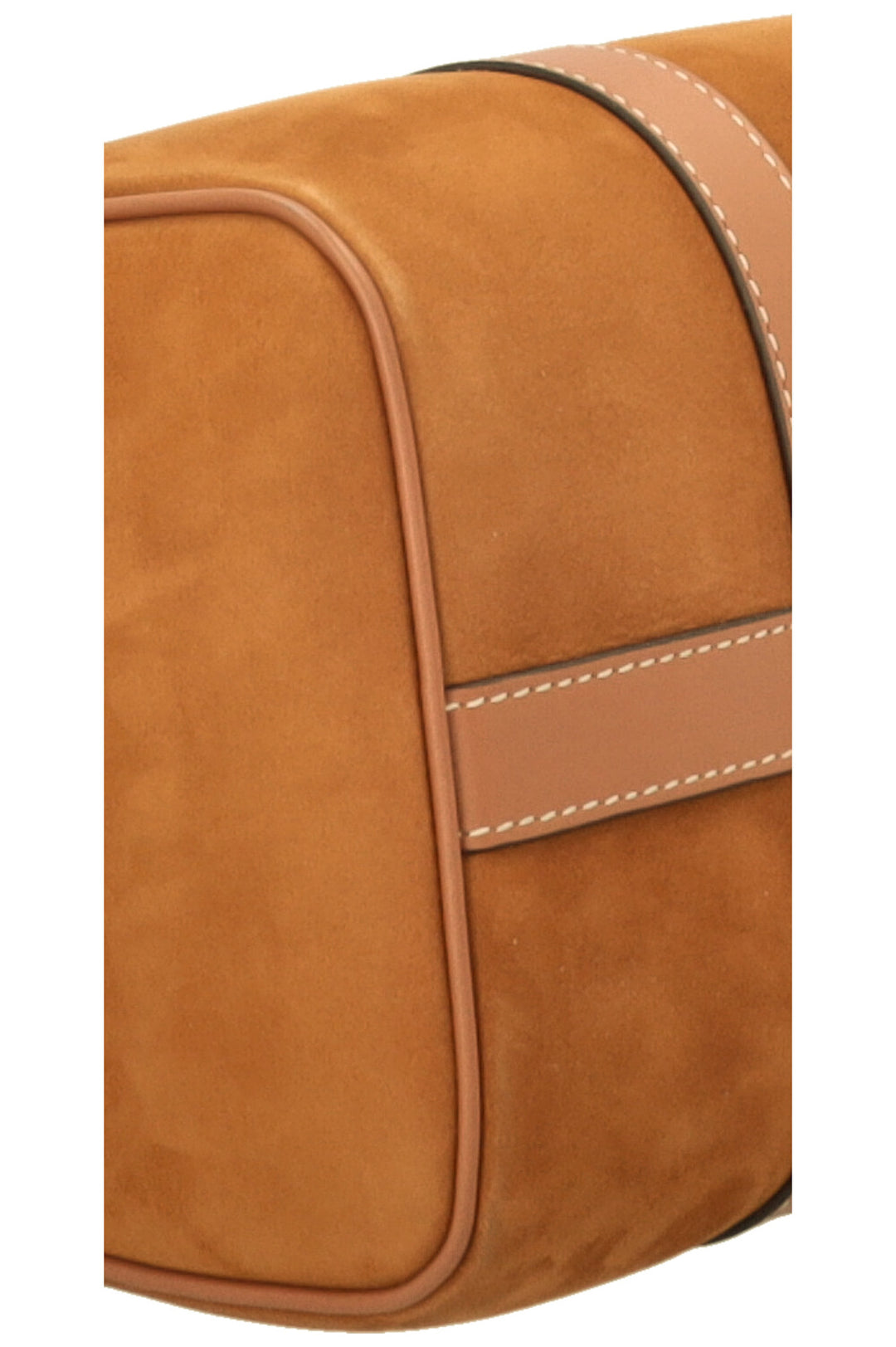 CELINE Boston Bag Suede Cognac