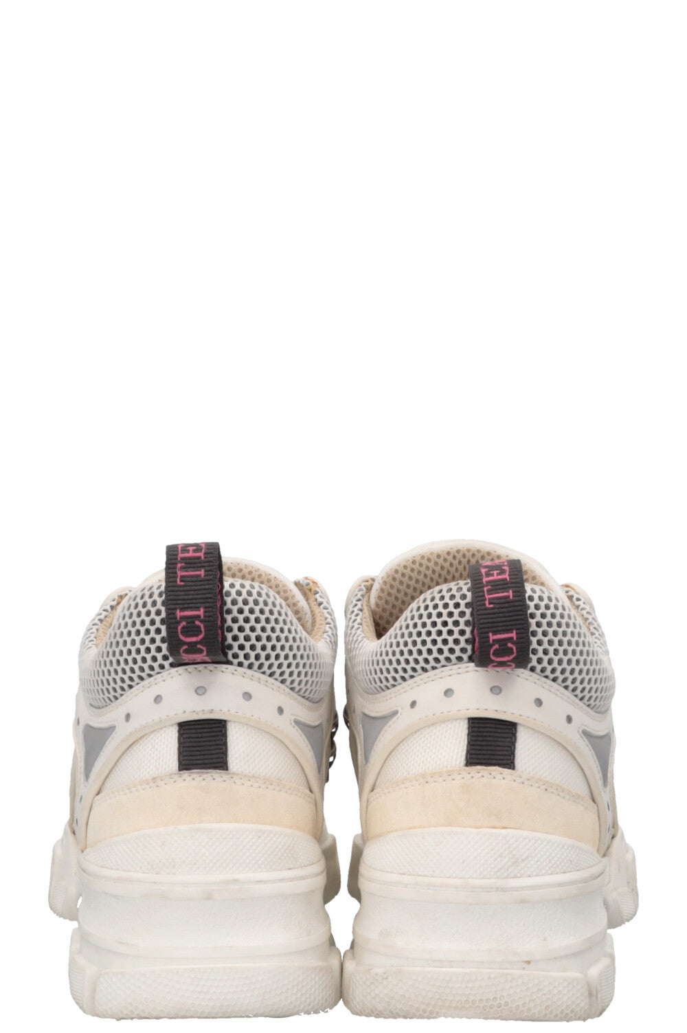 Baskets GUCCI Flashtrek blanches et crème