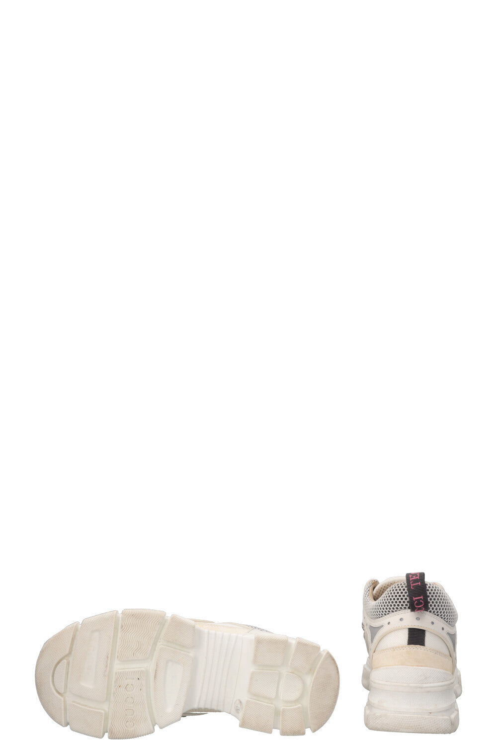 Baskets GUCCI Flashtrek blanches et crème