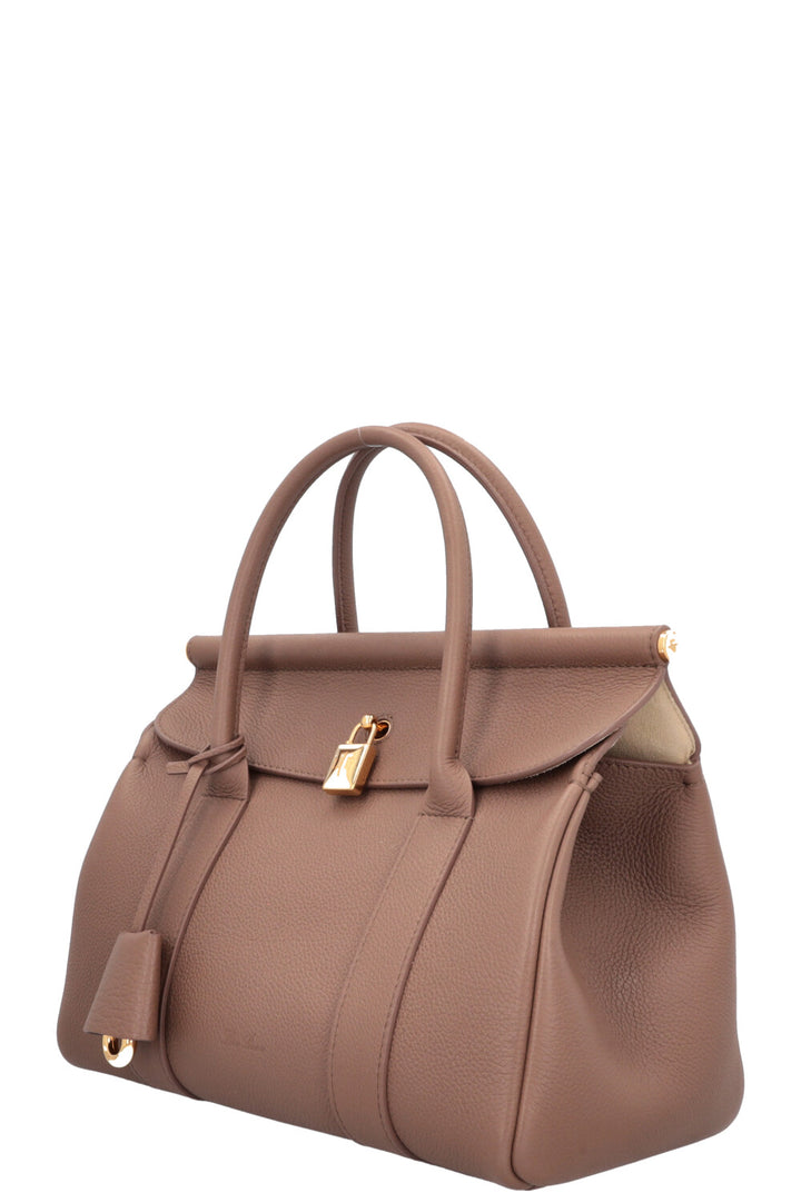 LORO PIANA Loom L25 Bag Leather Fossil