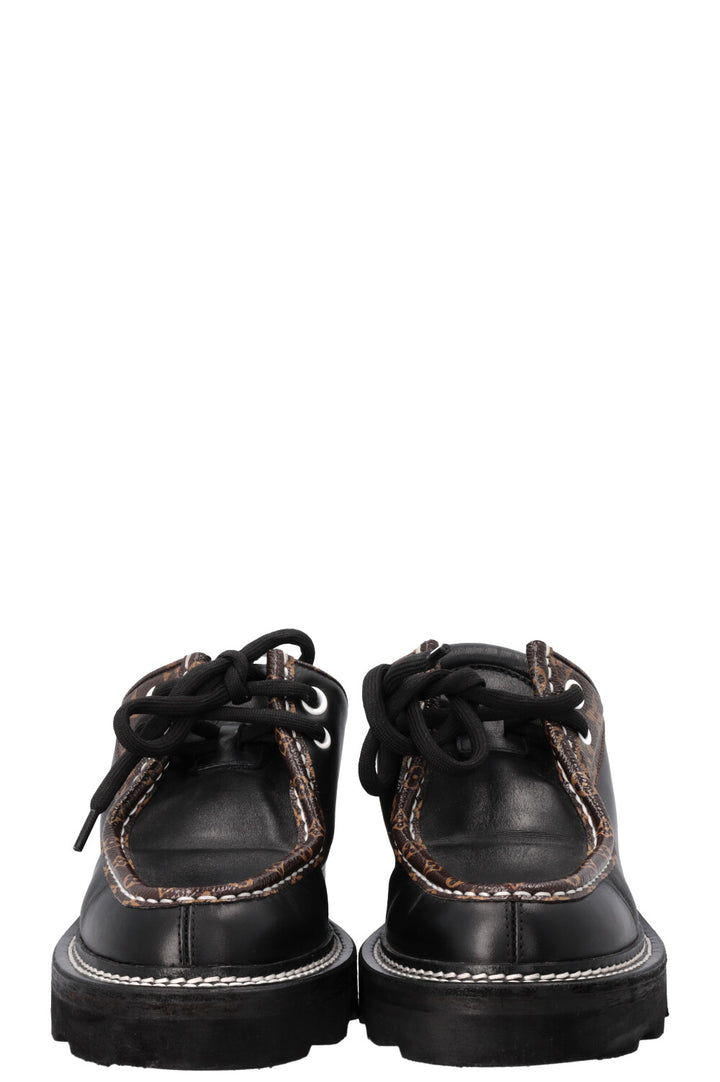 LOUIS VUITTON Mules Leather Black MNG