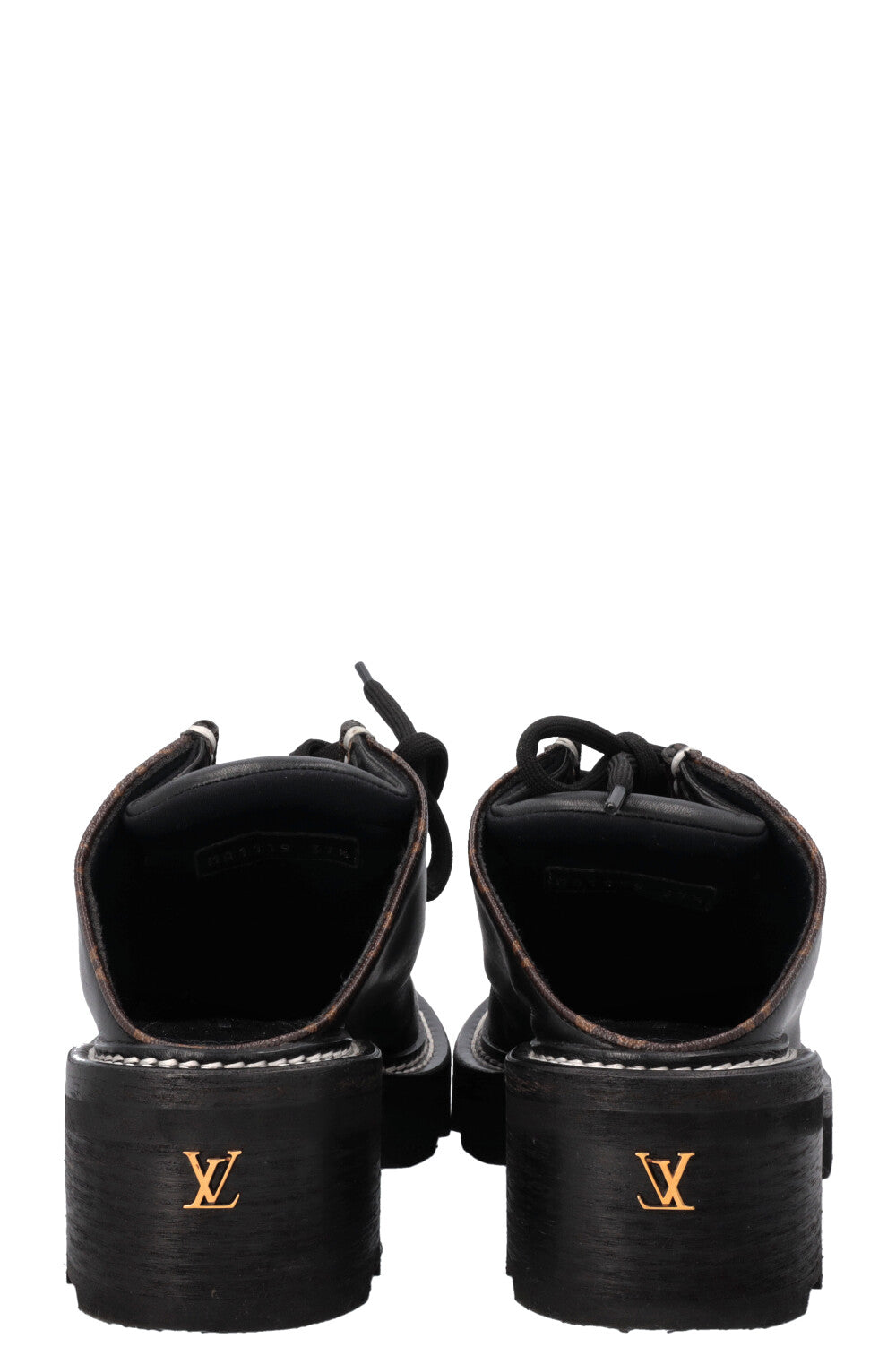 LOUIS VUITTON Mules Leather Black MNG