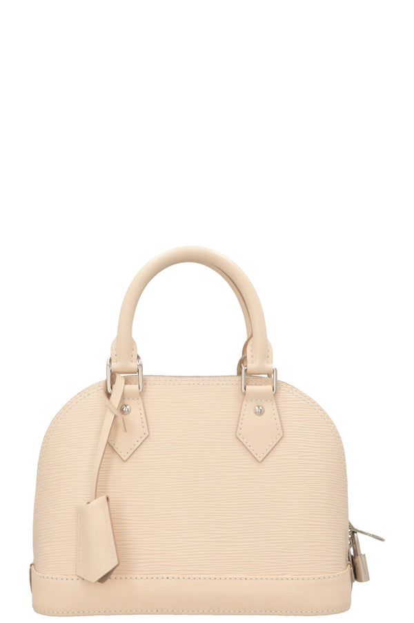 LOUIS VUITTON Alma BB Epi White