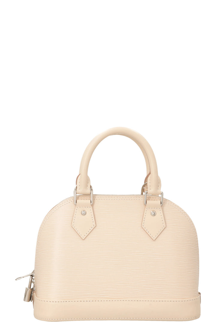 LOUIS VUITTON Alma BB Epi White