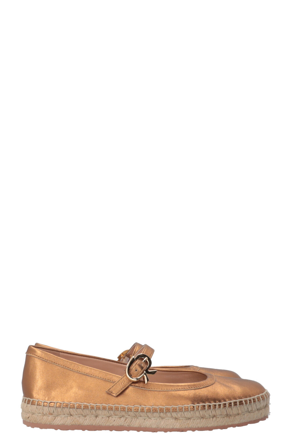 GIANVITO ROSSI Elda Espadrilles Gold