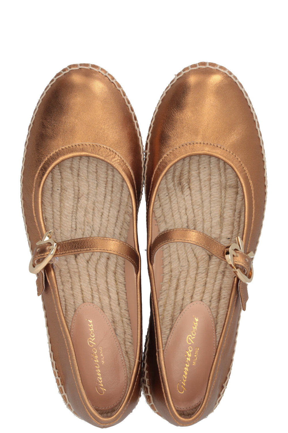 GIANVITO ROSSI Elda Espadrilles Gold