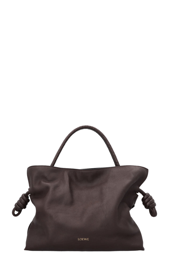 LOEWE Flamenco Drawstring Bag Chocolate