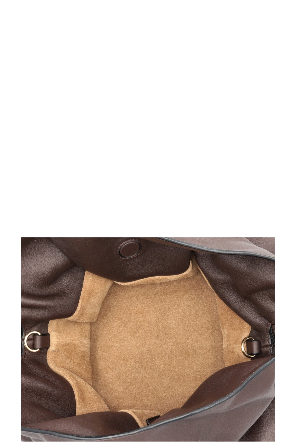 LOEWE Flamenco Drawstring Bag Chocolate