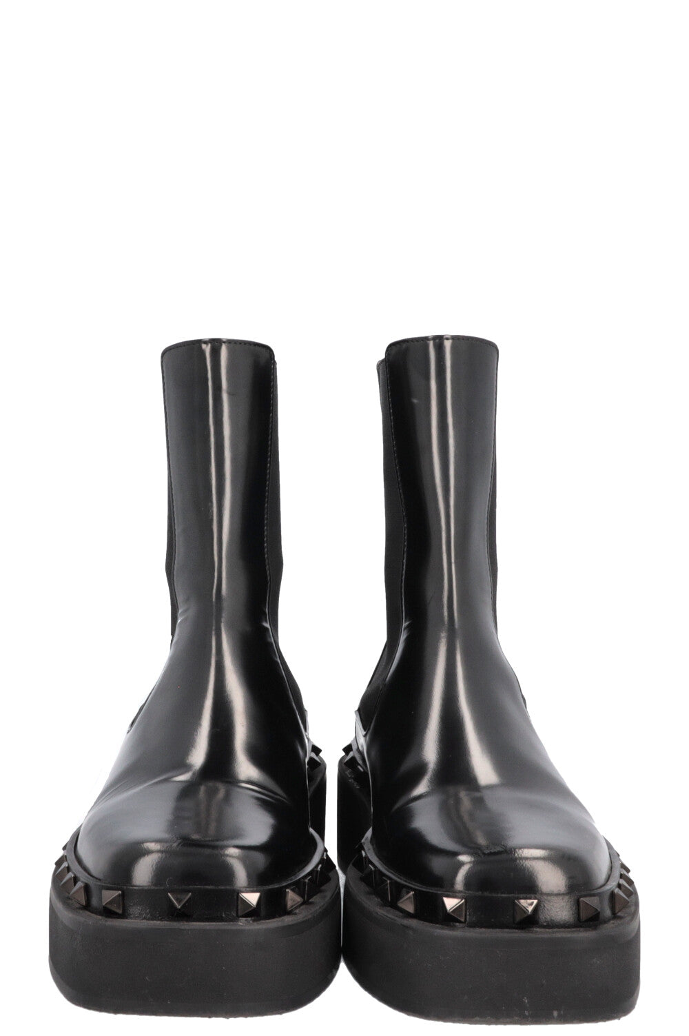 VALENTINO Rockstud Boots Leather Black