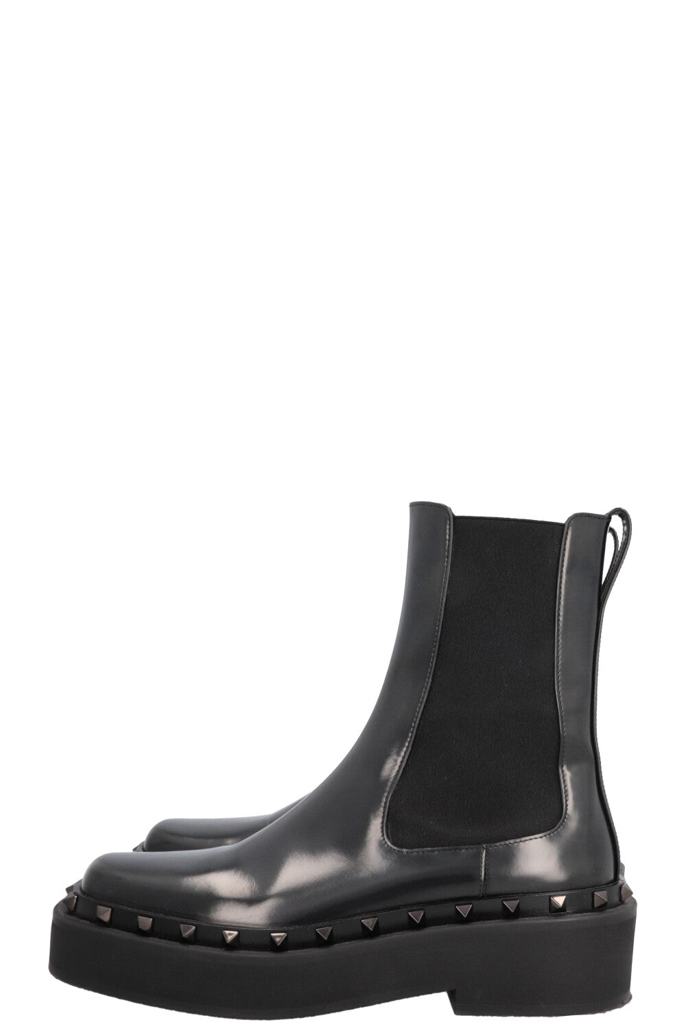 VALENTINO Rockstud Boots Leather Black
